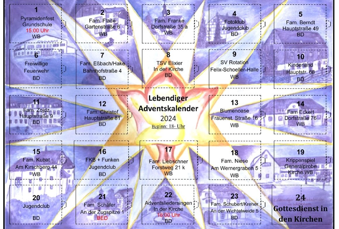 Lebendiger Adventskalender 2024