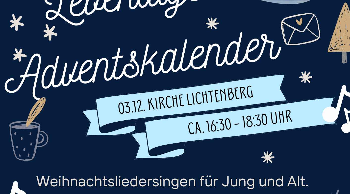 Lebendiger Adventskalender 2025 in Lichtenberg/Weigmannsdorf/Müdisdorf